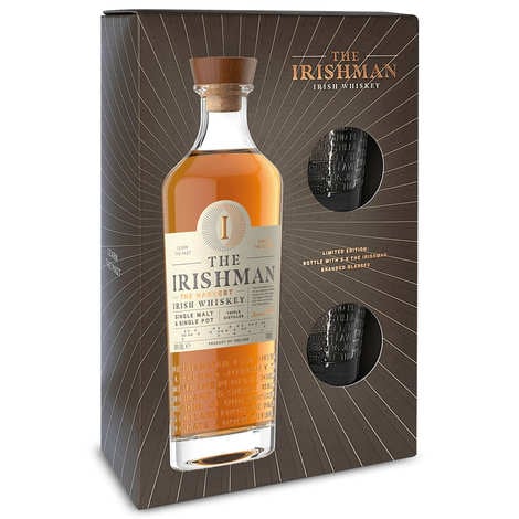 The Irishman The Harvest gift box with 2 glasses