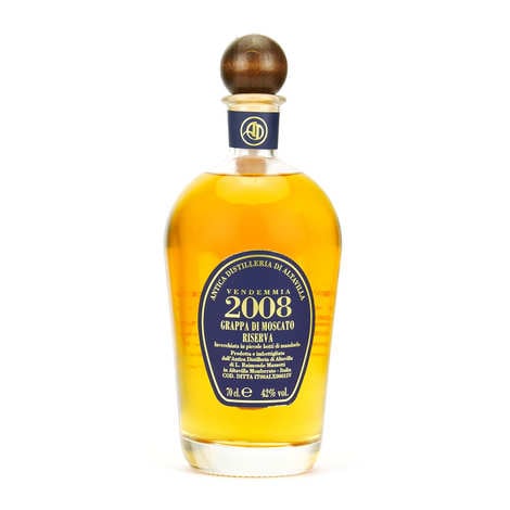 Grappa Riserva 2008 de Moscato - Italian Eau de Vie 42%