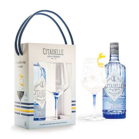 Citadelle French Gin 44% with 1 glass