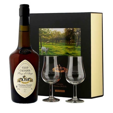 Christian Drouin Calvados VSOP 40% in gift box