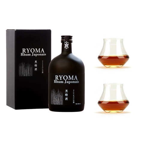 Japanese Rhum Ryoma 7 year old 40% and 2 glasses