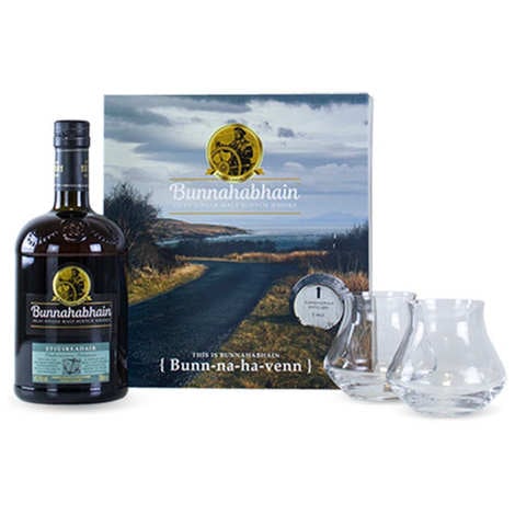 Bunnahabhain Sti¹ireadair whiskey set - 2 glasses
