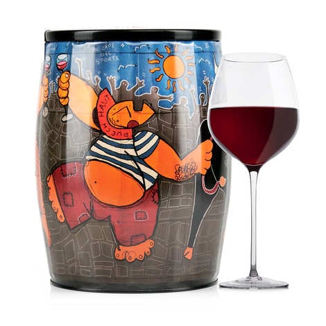 Puech Haut Le Benjamin Red Wine in a Bib'Art - Patrice Murciano