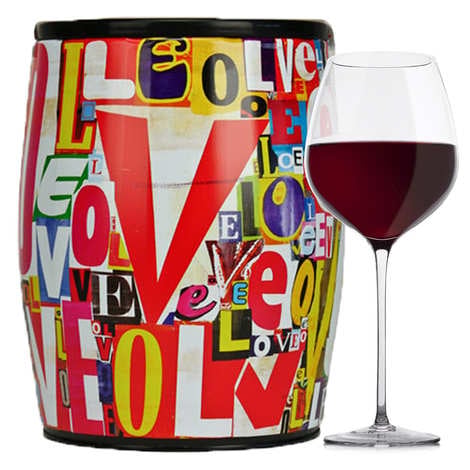 Puech Haut Le Benjamin Red Wine in a Bib'Art - Thierry Spada