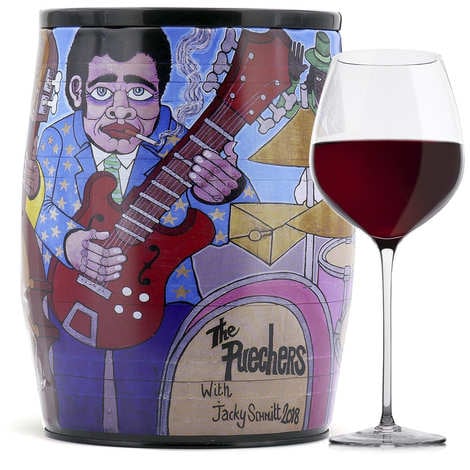 Puech Haut Le Benjamin in a Bib Art Red Wine - Jacky Schmitt