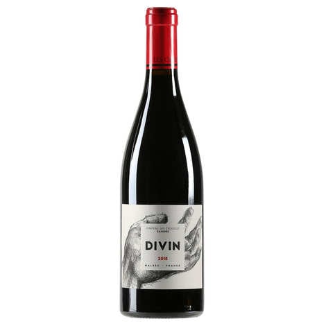 Divin Croisille - AOC Cahors 100% Malbec - organic red wine without added sulphites