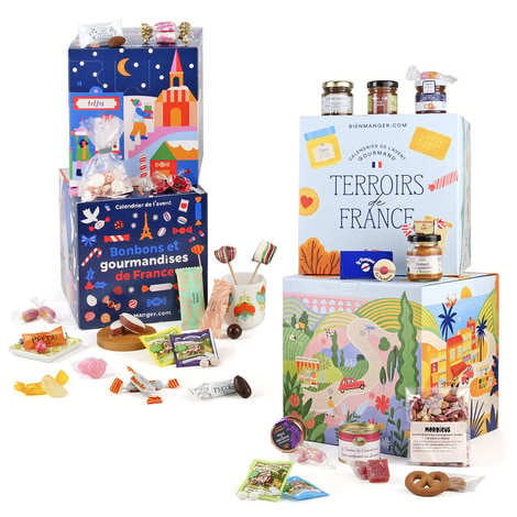 Batch 2 advent calendars Cube des Terroirs and candies