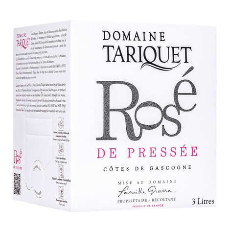 Tariquet Ros de Presse wine in Bag In Box 3L