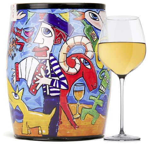 Puech Haut Le Benjamin in a Bib Art White Wine - Caroline Cavalier