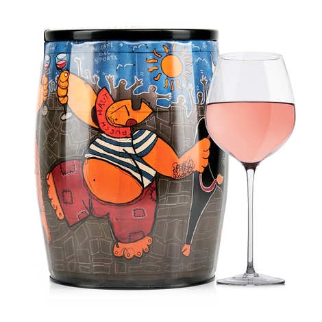 Puech Haut Le Benjamin Rose Wine in a Bib'Art - Patrice Murciano