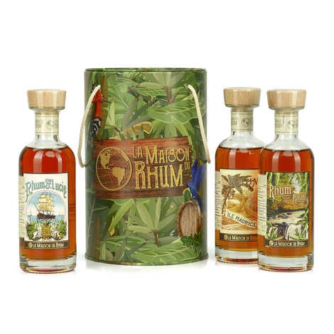 La Maison du Rhum Panama, Saint Lucia and Mauritius - 3 rhums discovery box