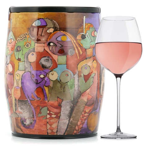 Puech Haut Le Benjamin Rose Wine in a Bib'Art - C. Bost
