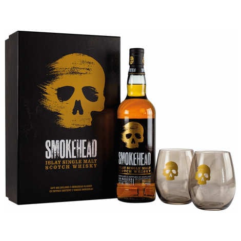 Smokehead Whisky Gift Box With 2 Glasses