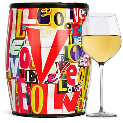Puech Haut Le Benjamin White Wine in a Bib'Art - Thierry Spada
