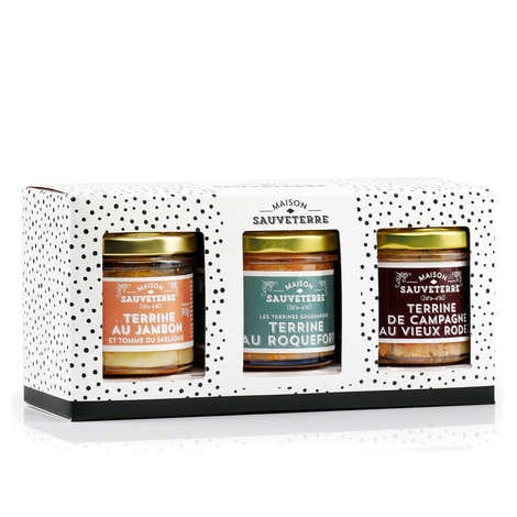 Assortment of 3 cheese terrines