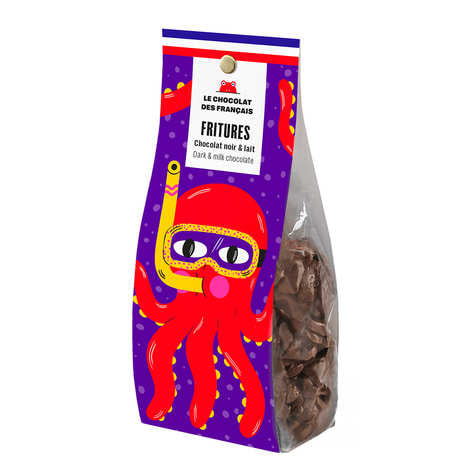 Assortment of dark and milk chocolate fritters (150g bag)