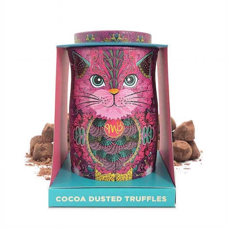 Monty Bojangles Pink Cat Case Filled with Chocolate Truffles