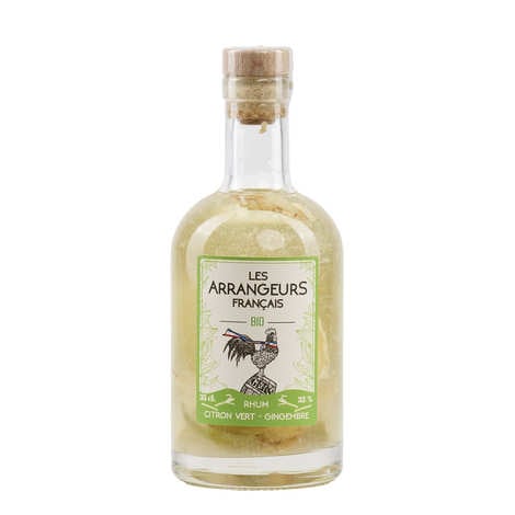 Organic infused rum - Lime and ginger 32% (35cl bottle)