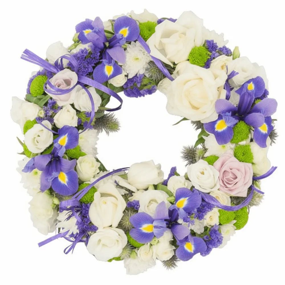 Deep blue wreath