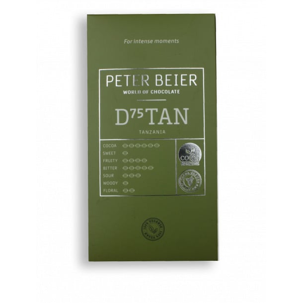 Bar Chocolate 75% Tanzania 2 PCS