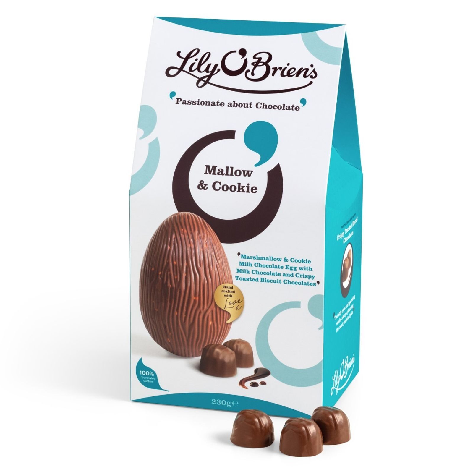 Mallow & Cookie Chocolate Egg with 6 Chocolates, 230g