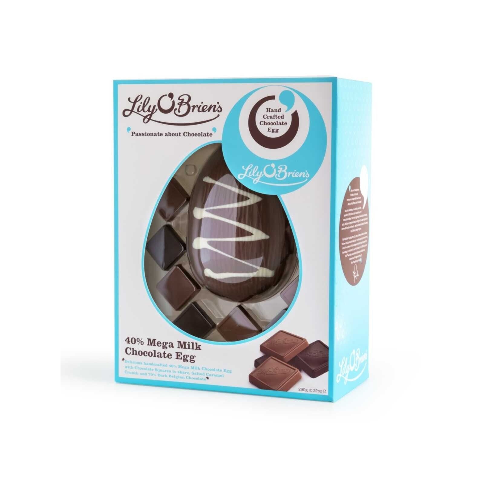 40% Mega Milk Chocolate Egg, with 7 Chocolate Discs, 290g