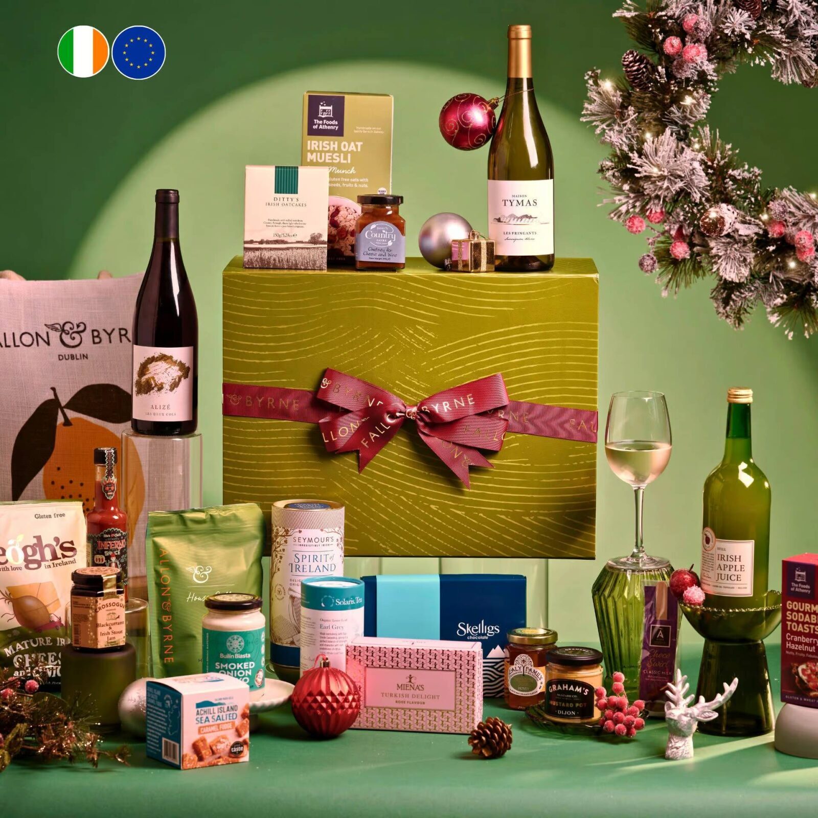 Irish Selection Hamper with Wine