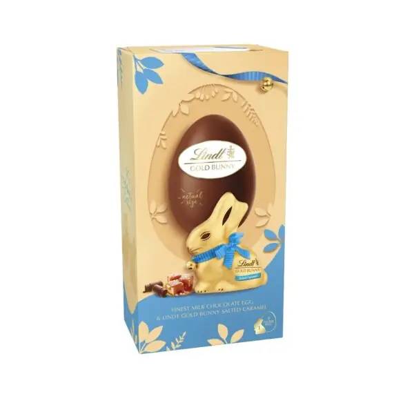 LINDT Gold Bunny Egg  Salted Caramel 195g