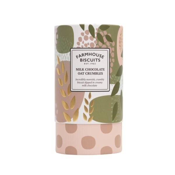 Farmhouse Milk Chocolate Oat Crumble Biscuits Tube