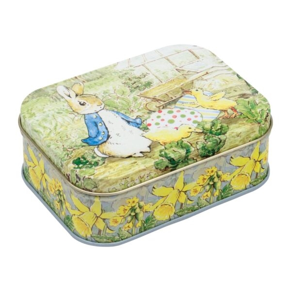 Tin Treats Beatrix Potter Peter Rabbit Rectangular Tin with Fruit Jellies