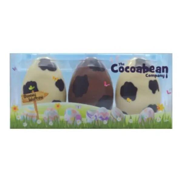 CHICK AND MOO TRIO OF SMALL EGGS