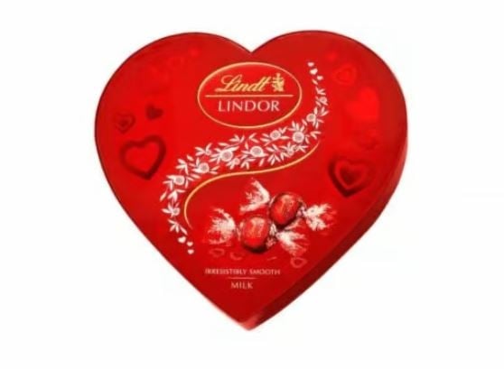 Lindt Milk Chocolate Heart Box