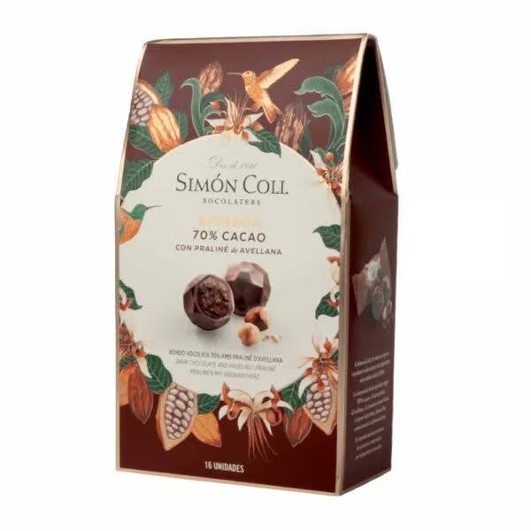 Simon Coll 70% Chocolate & Hazelnut Praline