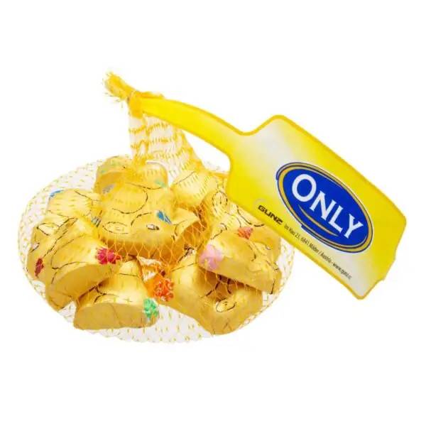 Golden Foiled Milk Chocolate Bunnies Net (3 Quantity)