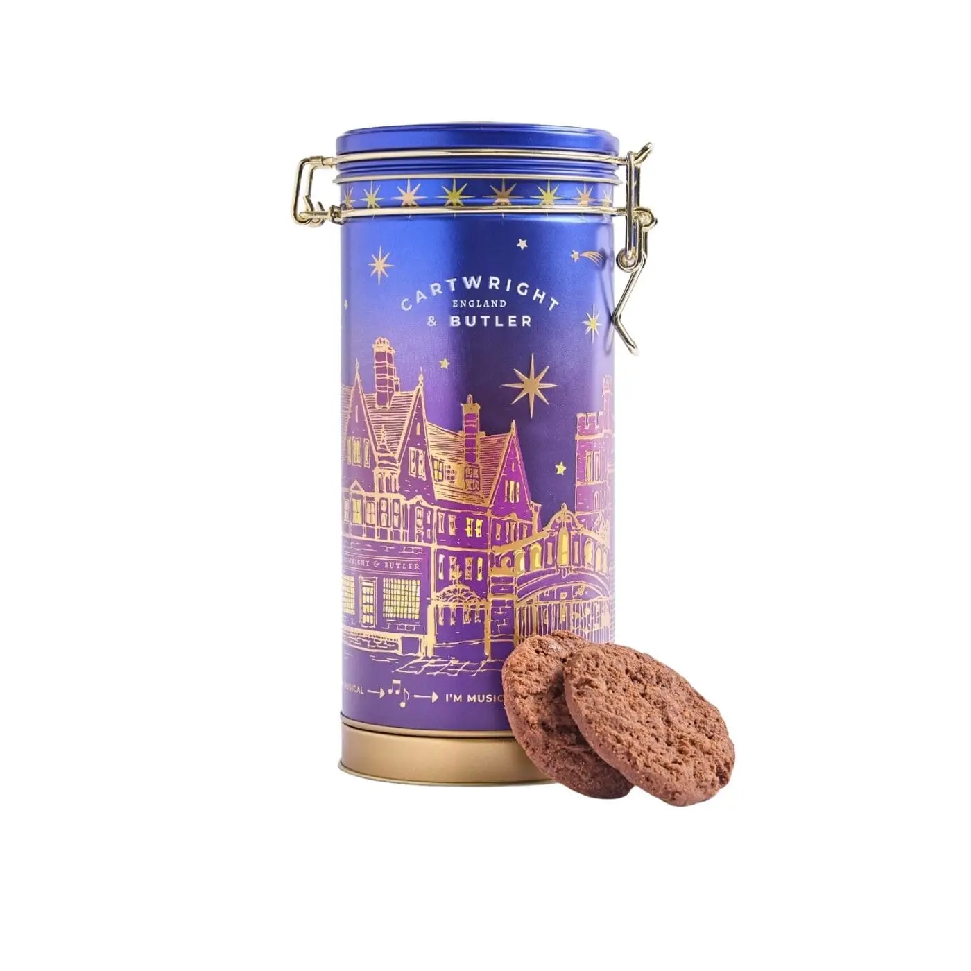 Cartwright &amp; Butler Musical Tin Triple Chocolate Biscuits