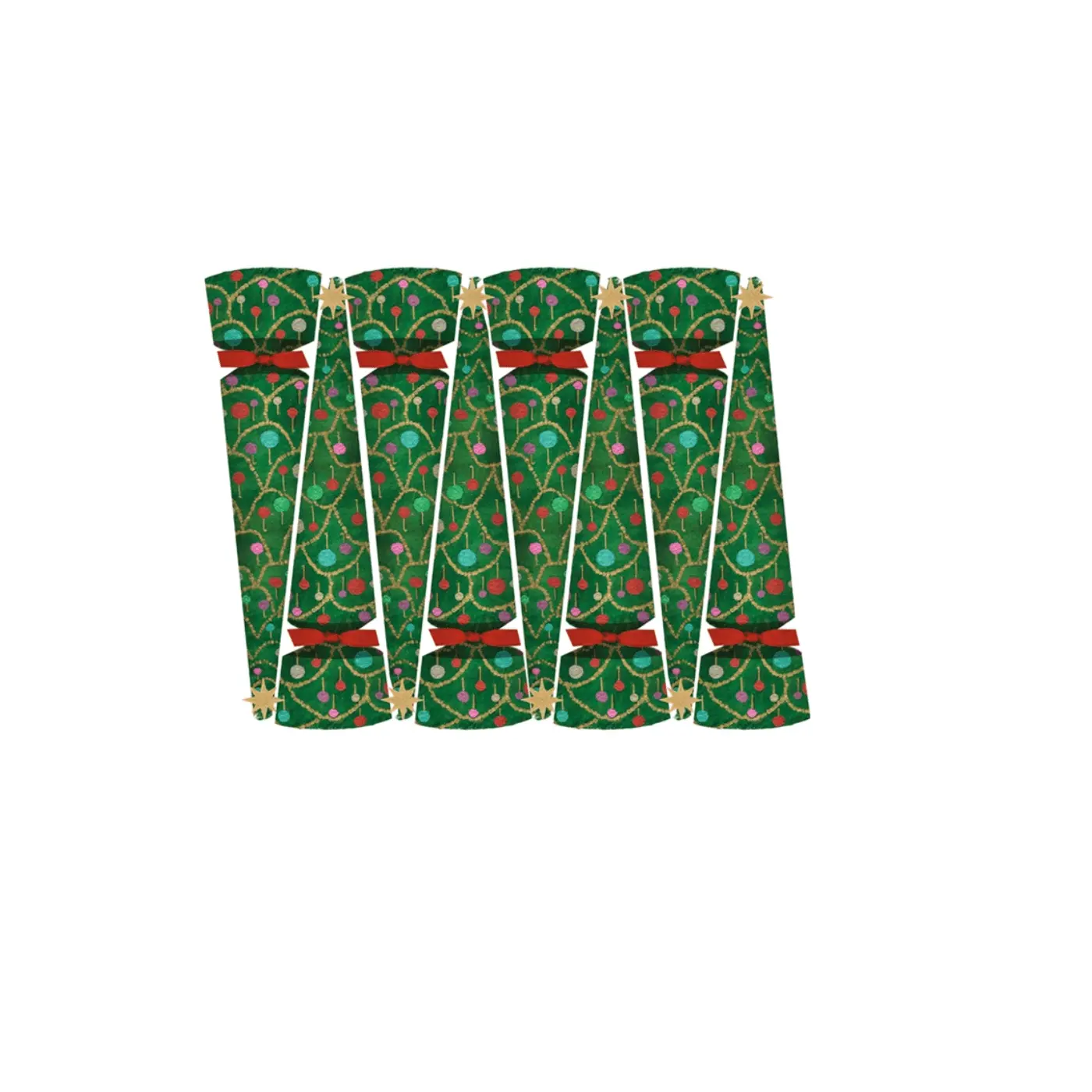 Caspari Christmas Tree Cone Crackers