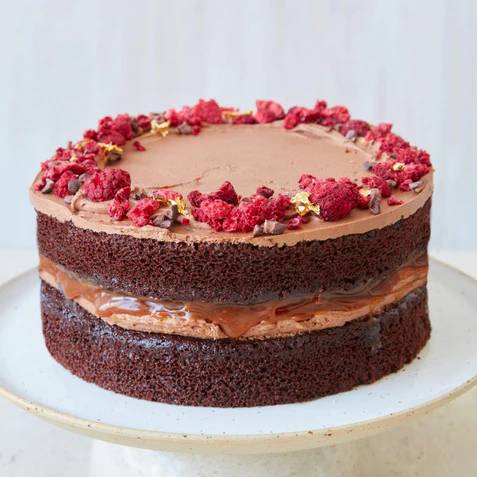 Father's Day Vegan Chocolate Fudge Cake & Tin