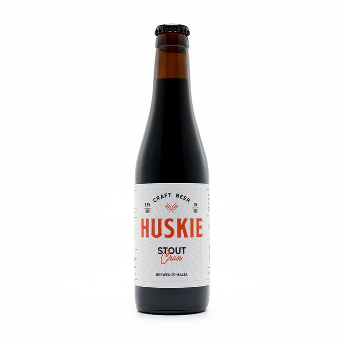 Huskie Chaos Stout glass bottle - Case of 15
