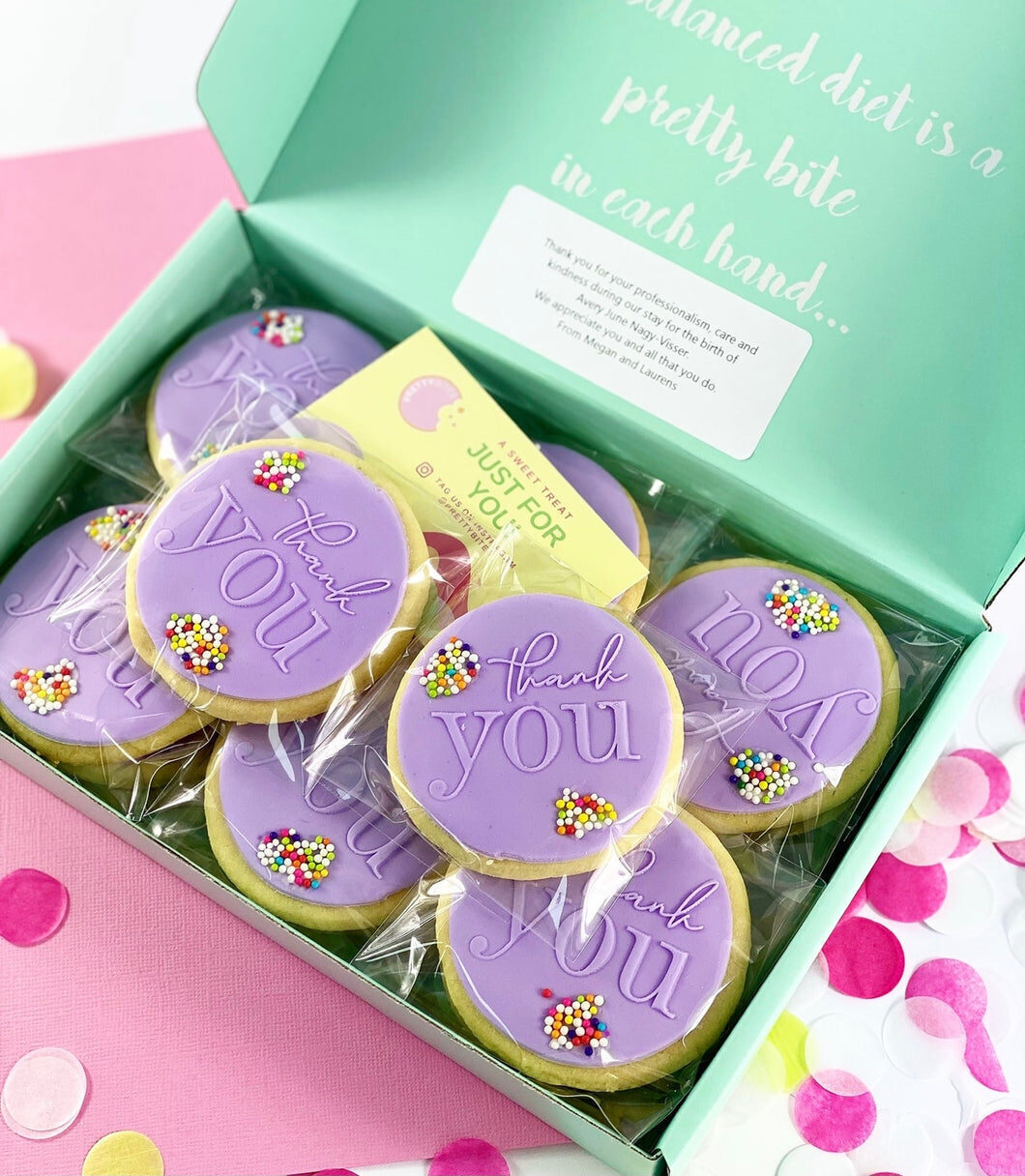 Fancy Thank You Cookies ((6pack))