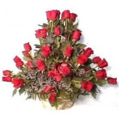 Arrangement of 50 roses