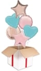 Rainbow Mix Party Bouquets (2x Bunch of 6 Balloons (12 Balloons))