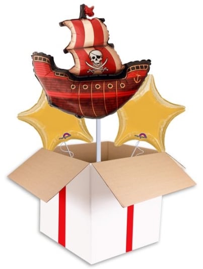 Pirate Ship Supershape Balloons (3 Balloons Gift Boxed)