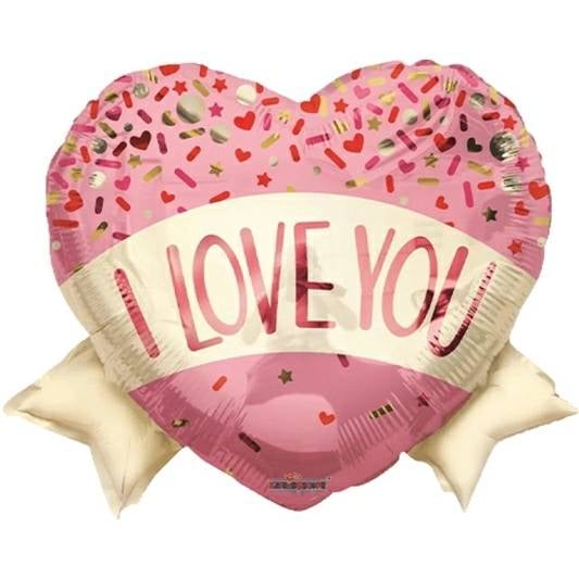I Love You Heart Shaped Balloon (3 Balloons Gift Boxed)