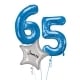 Large Blue Shape Balloon No 1 (3 Balloons Gift Boxed)