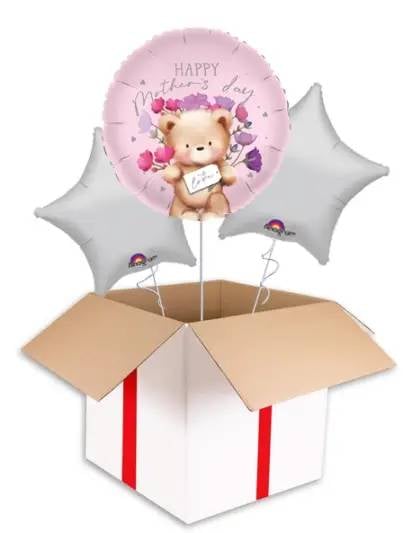 Happy Mothers Day Foil Balloon (3 Balloons Gift Boxed & Gift)