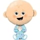 Baby Girl 3D Effect Supershape Balloon (3 Balloons Gift Boxed)