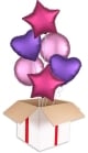Precious Metals Mix Satin Party Bouquets (2x Bunch of 6 Balloons (12 Balloons))