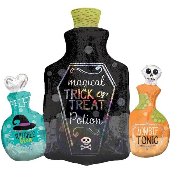 Magic Potion Holographic Supershape Balloon (3 Balloons Gift Boxed)