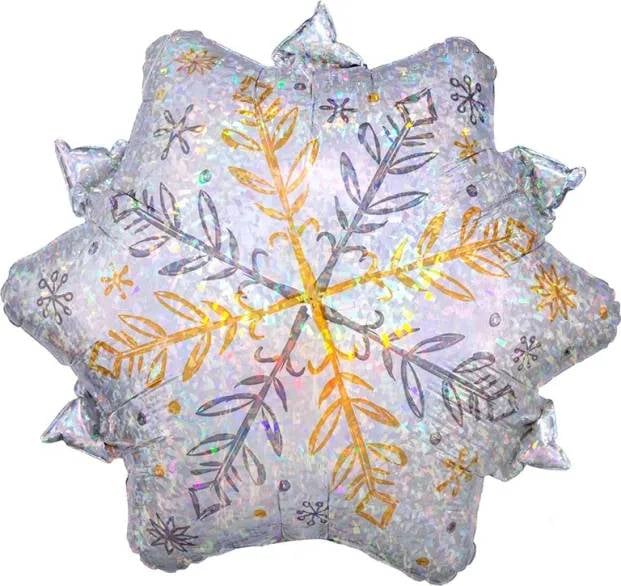 Snow Holographic Junior Shape Balloon (3 Balloons Gift Boxed)