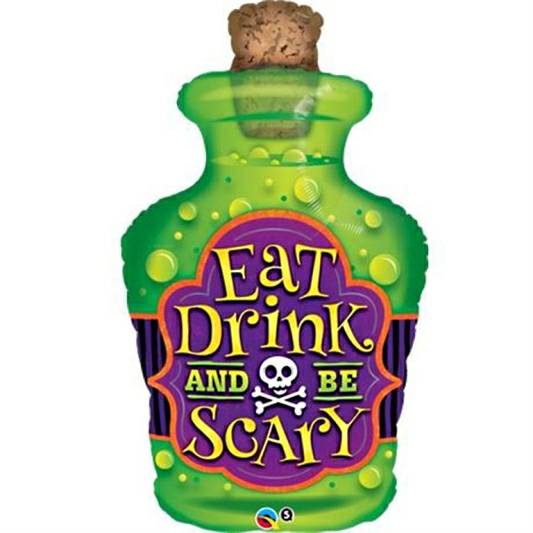 Eat Drink and Be Scary Supershape Balloon (3 Balloons Gift Boxed)